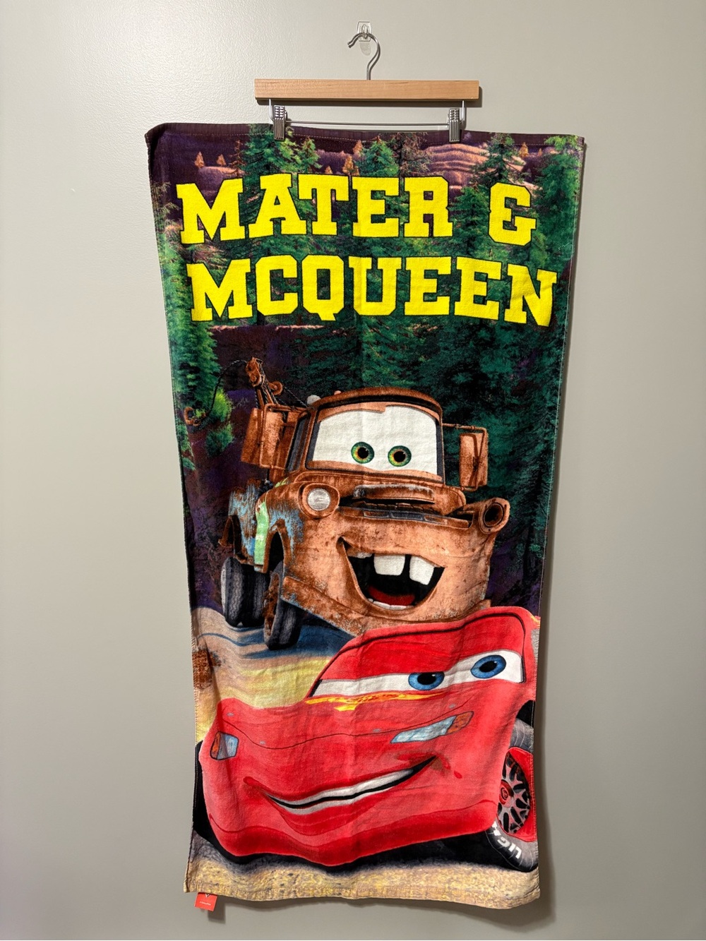 Disney Pixar Cars Mater and McQueen Cotton Beach Towel